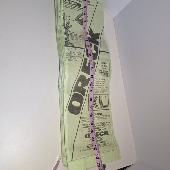16 Oreck XL Vacuum Celoc Hypo-Allergenic Disposable Filter Bags With Germastat - Picture 6 of 8